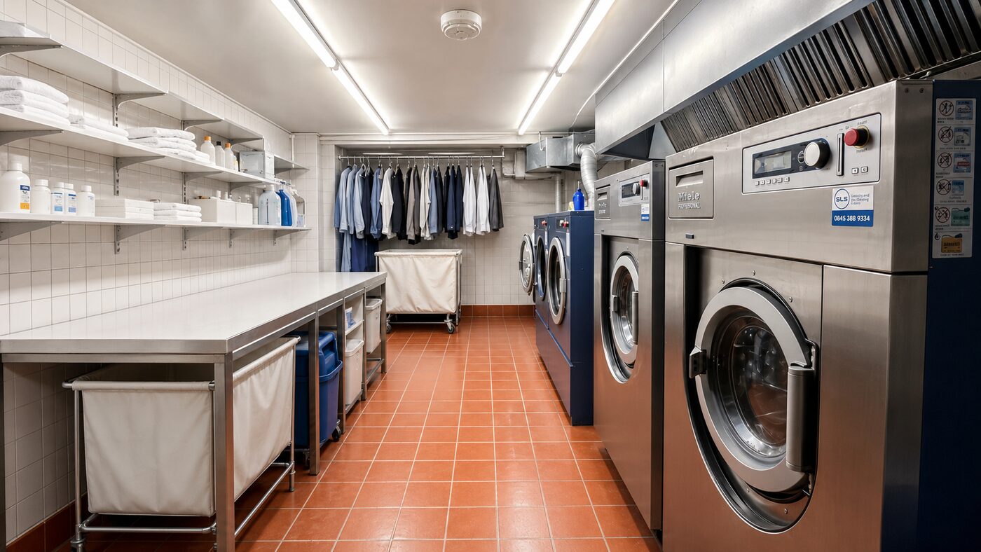 Laundry and service wash at 12 Minories